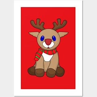 Christmas Reindeer Posters and Art